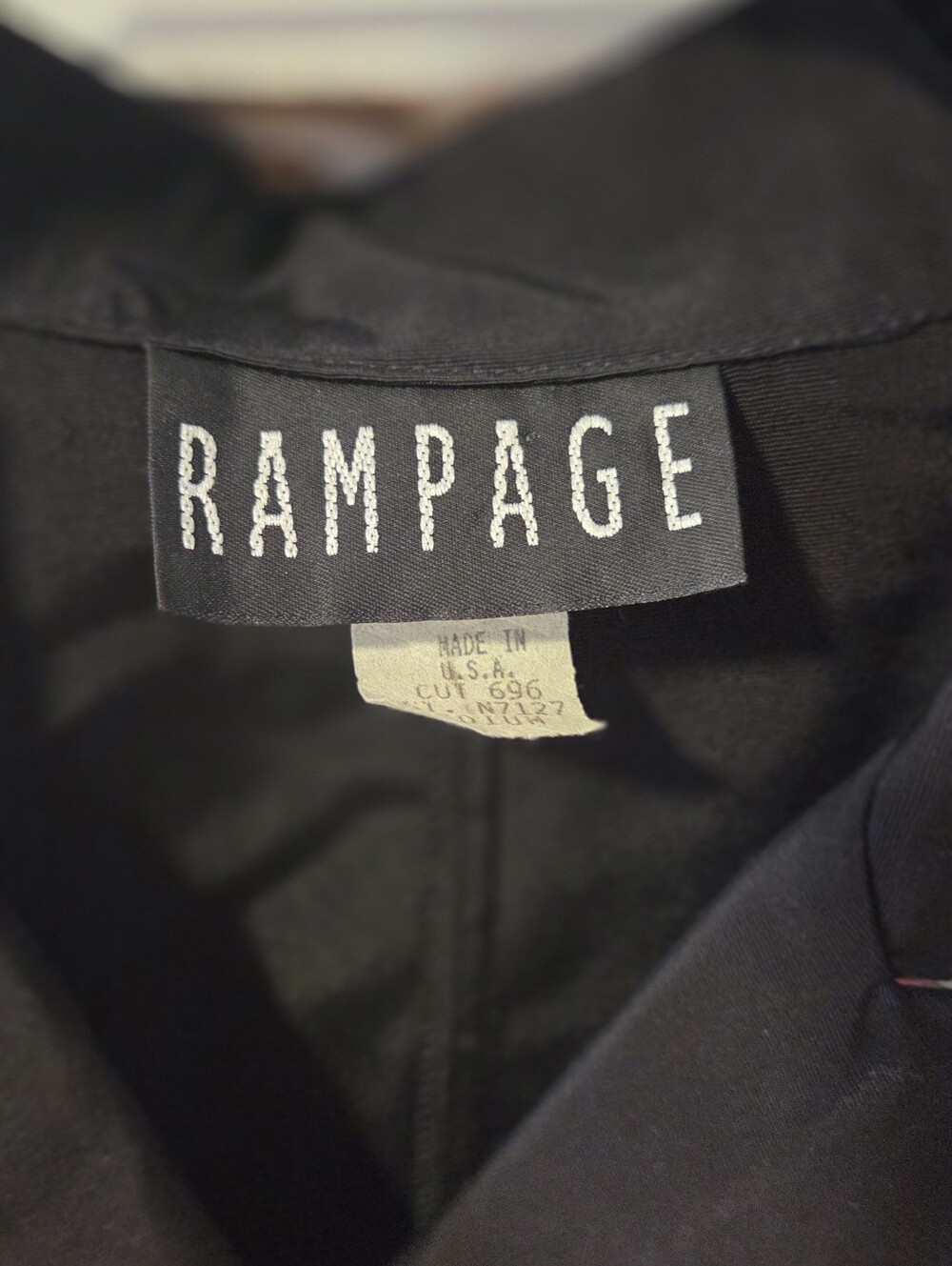 Y2K Rampage Set Black Blazer And Shorts with Pink and Gold Baroque Print - Picture 6 of 7